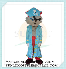 pirate wolf mascot costume