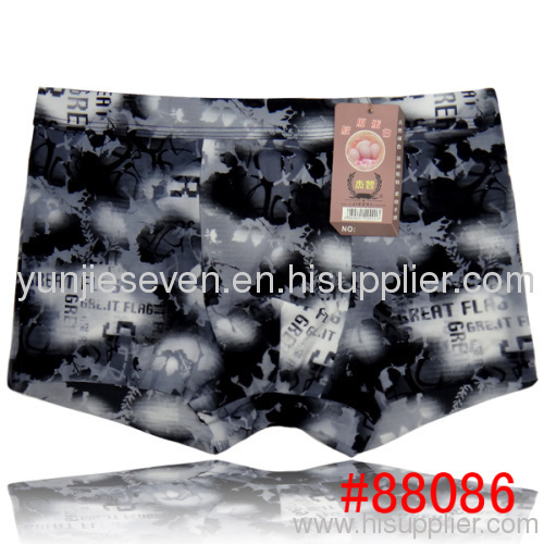 Modal Boxer Short For Man Boyshort Bamboo Fiber Panties Briefs Lingerie Lntiamtewear Underpants YunMengNi 88086