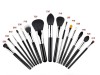 15 piece top quality natural hair make up brush set