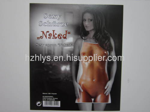 printed apron packaging cardboard