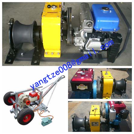 Cable pulling winch Powered Winches, material Cable Drum Winch