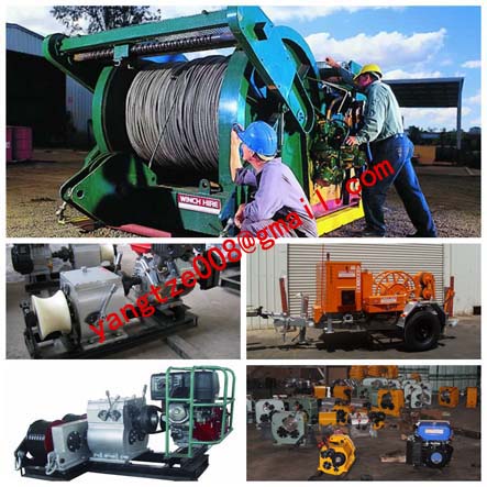 China Powered Winches, best factory Cable Winch,ENGINE WINCH