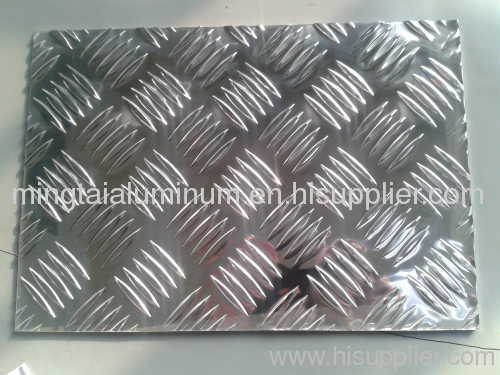 Aluminum tread plate five bar