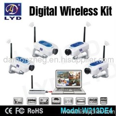 4channel 2.4GHZ digital wireless camera remote view