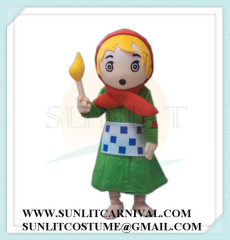 the little match girl mascot costume
