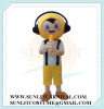 mic boy mascot costume