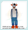 face cow mascot costume