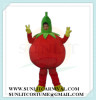 tomato mascot costume open face design