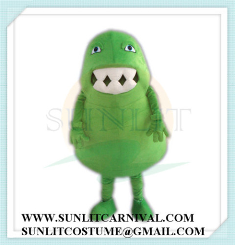 green monster mascot costume