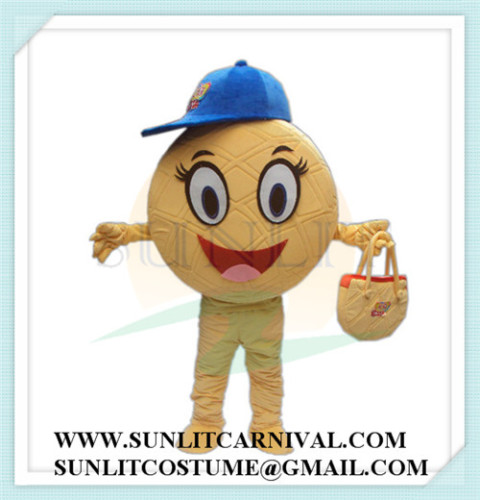 yellow cookie mascot costume