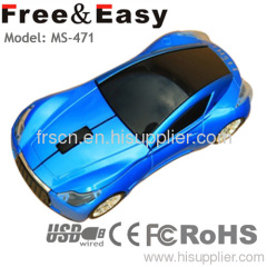 Mini size wired optical car mouse usb/ps2 cable