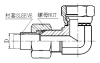 2J9 90° ELBOW JIC MALE 74°CONE / JIC FEMALE 74° SEAT HYDRAULEC ADAPTERS PIPE FITTINGS COUPLING CONNECTER