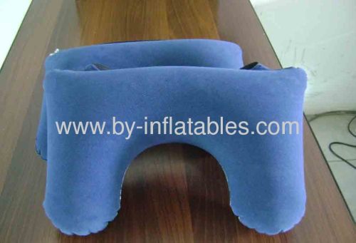 PVC inflatable travel pillow