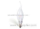 85 Ra 3W 360 Dimmable Led Candle Bulb , Milky White E12