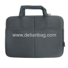 2013 black fashion designer 17 laptop sleeve with handle