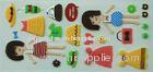 Cartoon Japanese Puffy Stickers , 3D Layered Fuzzy Stickers
