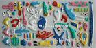 Soft PVC Puffy Stickers for Kids , Bule Sea World Foam Stickers