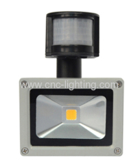 10W IP65 COB led Floodlight with PIR Sensor detector