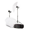 1000W Quartz Lights with Soft Umbrella kit