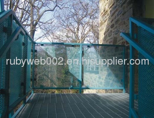 Powder coated perforated metal mesh
