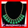 Wholesale fashion green bubble bib Dress Necklace For women