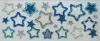 Decorative Removable Glitter Star Stickers , Bule Jewelry Valentine