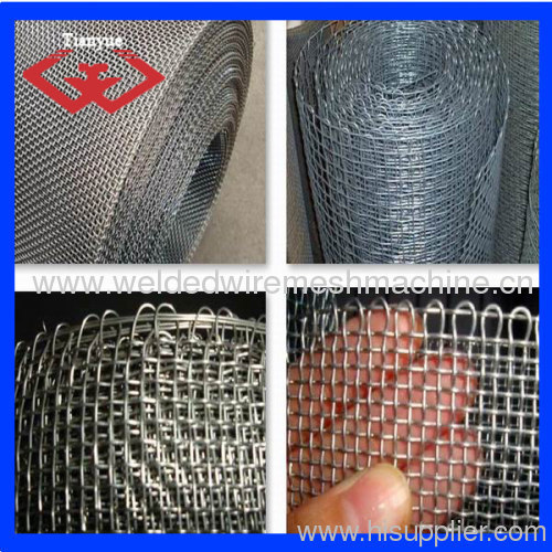 White steel crimped wire mesh