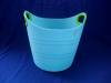 blue mini plastic ice buckets with handle