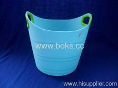 blue mini plastic ice buckets with handle