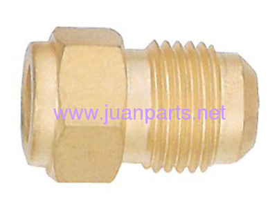 Brass pipe fitting half union external flare to solder