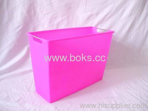 long plastic storage buckets