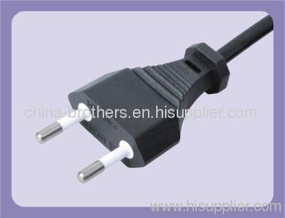 2*0.75-1.0 H05VV-F 2 pin 2 wire power cord with Italy plug