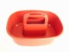 red plastic tool baskets