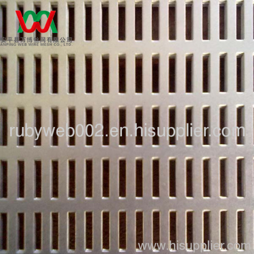 architectural slot holes perforated metal