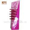 Promotion Advertising Cardboard Floor Display Stand With Hooks