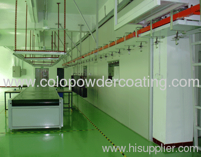 automatic powder painting line powder painting line Electrostatic Spraying Process