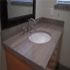 Excellent grey bathroom marble vanity tops