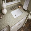 Polished low price vanity top with rectangular sink