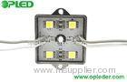 Square SMD 5050 12V LED Module , 0.96W 4 leds waterproof IP67 for signs