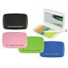 Promotional plastic box with sticky notes,ballpen and mirror