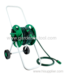 Plastic Water Hose Reel Cart With 2-pattern Hose Nozzle Set