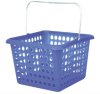 plastic storage basket with handle