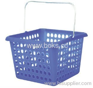 plastic storage basket with handle