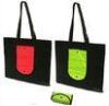 Eco Friendly Black Non Woven Shopping Bag For Adevertising