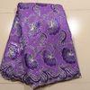 Purple Swiss Net Lace Fabric , 130 - 135cm Width