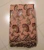 Peach Coffee Swiss Lace Fabric For Ladies Clothing