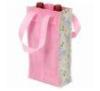 Customize Pink Non Woven Wine Bag ,Promotional Eco Friendly