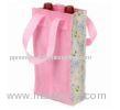 Customize Pink Non Woven Wine Bag ,Promotional Eco Friendly