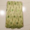 Double Net Wedding Dress Lace Fabric , Gold Green