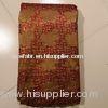 Wine Swiss Metallic Net Bridal Lace Fabric For Grande Toilette